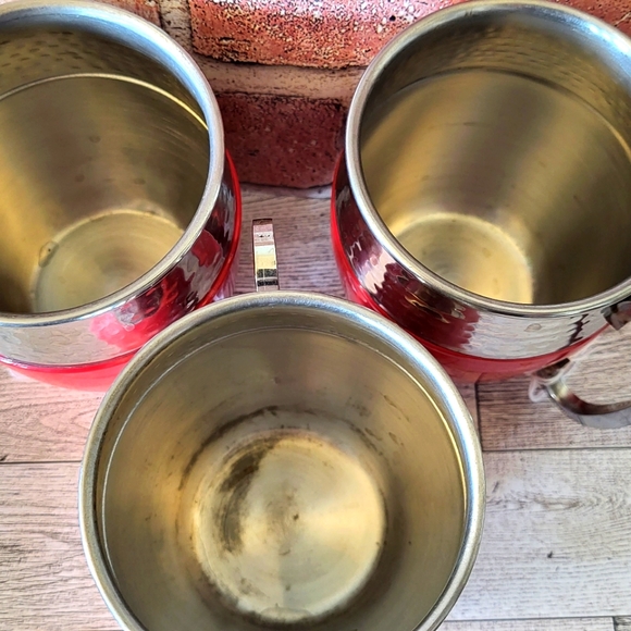 Hammered metal mule mugs - Picture 2 of 5